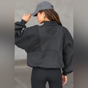 SOLD OUT $268 JOAH BROWN RETRO HALFZIP PULLOVER SWEATSHIRT LULULEMON FREE PEOPLE